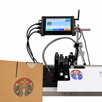 Printer Inkjet Online Industri LD100 Tanpa Kontak untuk Pencetakan Tanggal Kedaluwarsa dan Kode pada Botol Plastik, Kabel, dan Kawat