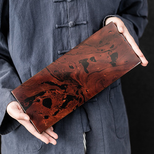 Da'an Hall Lacquer <b>Tea</b> <b>Tray</b> Flat Drifting Lacquer Gold Inlay For Kung Fu <b>Tea</b> Ceremony Home Use Living Room Decoration - Product Image 1