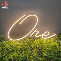 Enseigne lumineuse LED personnalisée en néon, numéro un, pour la décoration murale de la maison ou des fêtes