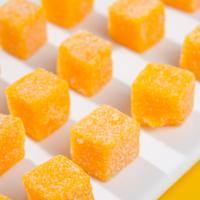 Haccp/Brc Certificaat 4d Mango Vruchtensap Vierkante Kubus Vorm Gummy Candy