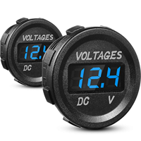 Nuevo Voltímetro Universal de 12V CC de Alta Calidad, Impermeable, con Pantalla LED para Automóvil