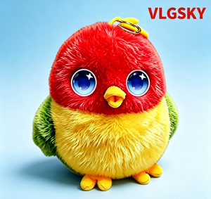 Vlgsky ตุ๊กตานกสีแดงสีเหลืองสีเขียวนุ่มยัดไส้สัตว์ unisex ของเล่นเด็ก - Product Image 2