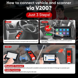 MaxiVCI V200 prend en charge DoIP et CanFD, outil automobile Bluetooth, compatible avec KM200 BT609 BT608 ITS600 MS906Pro MS906Pro-TS - Product Image 4