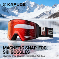 Masque de ski magnétique anti-buée double face coupe-vent pour sports de neige, avec lentille à remplacement rapide pour hommes et femmes, idéal pour le snowboard