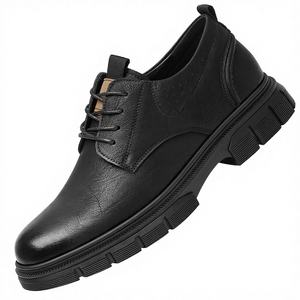 Zapatos Oxford de Vestir para Hombre, con Cordones, de Seguridad para Trabajo en Exteriores, de Cuero, Formales, de Negocios, con Forro de Felpa Gruesa y Acolchado de Algodón - Product Image 2