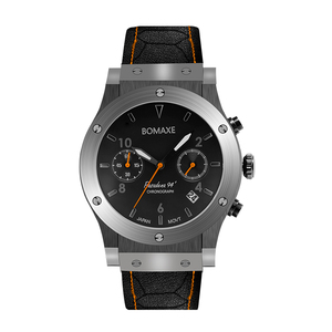 BOMAXE Hip Hop Oem Odem Technologie de placage de qualité supérieure Finition brossée Montre en acier inoxydable aux tons X-Grl Gunner - Product Image 1