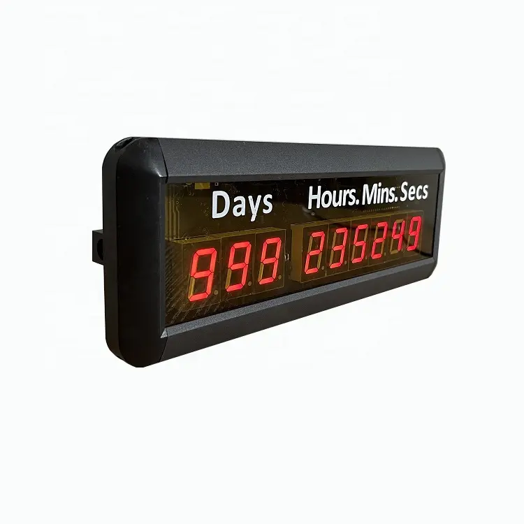 1 Inch 9 Digits Days Hours Minutes Seconds Electronic Digital Countdown Timer Clock Stopwatch Led