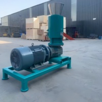 Granulateur à matrice plate CE pour granulés de bois, machine portable à granulés de biomasse et de sciure de bois avec moteur de 22 kW pour le chauffage agricole, haute production