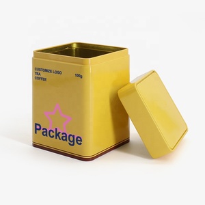 Boîtes en métal carrées hermétiques personnalisées de luxe pour le stockage du thé, du <span class=keywords><strong>café</strong></span> <span class=keywords><strong>moulu</strong></span> et des grains de <span class=keywords><strong>café</strong></span>, petites boîtes de conserve - Product Image 3