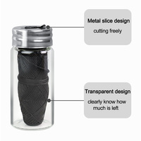 Fil dentaire écologique en fibre de charbon de bambou, cure-dent avec saveur menthe, rechargeable
