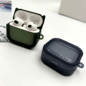 New Translucent Non-Slip Texture Anti-Drop <strong>Earphone</strong> Case Lanyard Headphone Cover for Airpods Pro 2 3 and 4 - Product Image 6