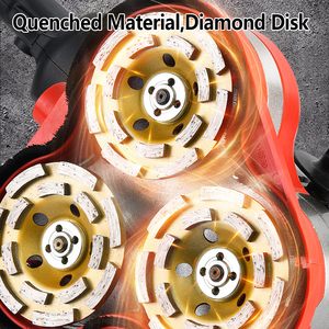 GZD 220V ハンドヘルドアングルグラインダー 3600W プロ仕様コンクリート研削盤 アクセサリーディスク付き - Product Image 6