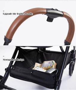 Poussette pliable tout-terrain 4 roues multi-usages JXB, nouveau design, avec panier amovible - Product Image 6