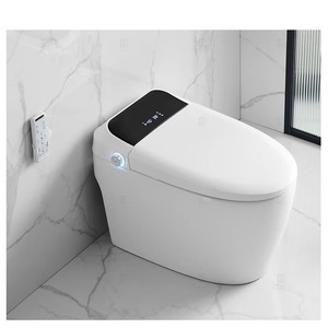 Modern Luxury Bathroom Wc Sanitary Ware Intelligent Automatic Flush Electric One Piece Ceramic Tankless <strong>Bidet</strong> Smart Toilet - Product Image 1