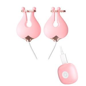 New cross-border women's <b>remote</b> <b>control</b> <b>vibrating</b> nipple clamp breast massager adult sex toy factory wholesale - Product Image 5