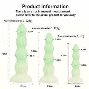 Dildo Anale Sagomato in Silicone Morbido e Plug Anale per Allenamento e Gioco all'Aperto, Giocattolo Ergonomico Flessibile Unisex - Product Image 5