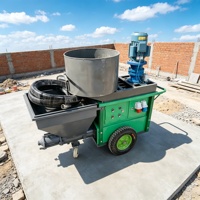 Machines à projeter du mortier compactes 220V avec une manipulation pratique pour les petits projets de rénovation de bâtiments