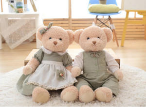 उच्च गुणवत्ता वाले प्लश टेडी भालू खिलौना भरा पशु गुड़िया सबसे अच्छा शादी उपहार - Product Image 4