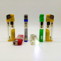 Briquet de cuisine haut de gamme en plastique Baida, briquet OEM, briquet à gaz rechargeable LED, encendedores