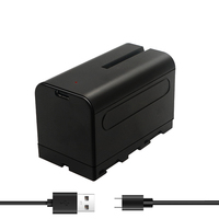 Batterie de caméra rechargeable NP-F750 5200mAh compatible avec NP-F970/F960/F950/F770/F570/F550/FX3/FX30/A7/Cano R5/Z8 - 12 mois