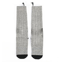 Chaussettes chauffantes antidérapantes en polyester épais 100% pour l'hiver, alimentées par batterie 33500 mAh, chauffage électrique OEM