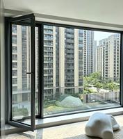 Ventanas de Aluminio Personalizadas de Fábrica con Certificación CE, Insonorizadas y Aisladas, con Vidrio Templado de Doble Panel y Apertura Abatible