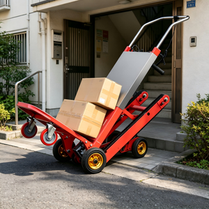 Chariots à plateforme électriques portables et pliables en métal, capacité de charge 400 kg, OEM, avec assurance commerciale - Product Image 1
