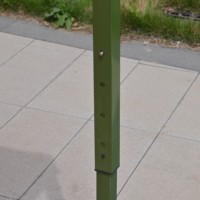 Abri de voiture pliable extérieur 3x4,5m avec cadre vert, tente de protection contre les intempéries, résistante aux UV, abri temporaire pour véhicule