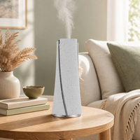 Diffuseur de parfum en résine 100ml 6000mAh Rechargeable 12H Sans fil Application 7 Niveaux 3 Minuteurs 200-300m² Décoration Maison OEM Personnalisé Blanc