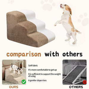 Pet <strong>Ramps</strong> 3 Steps Stairs <strong>Cat</strong> Dog Ladder Anti-slip Removable Stairs for Dogs Pet Accessories Toy Dog Bed Stairs - Product Image 5
