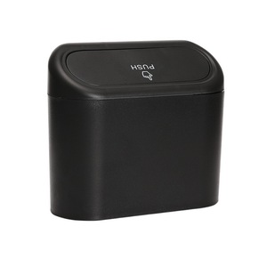 Jianyan-Bote de basura para coche, caja de almacenamiento rectangular portátil impermeable para montaje en vehículo, color negro, para uso en el interior del automóvil - Product Image 3