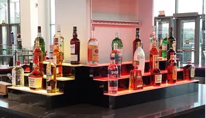 Présentateur de bouteilles lumineuses Led bar à vins Lounge party events for nightclub wine absolute whisky beer glorifier display presenter