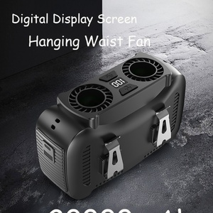 Nouveau ventilateur portable à clipser sur le cou 2025 avec lumière LED et batterie 20000 mAh, design boîte, idéal pour l'extérieur - Product Image 6