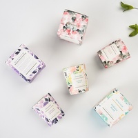 Nouvelles bougies parfumées florales faites à la main comme souvenirs, bougies parfumées sans fumée, cire de soja, emballage exquis DIY
