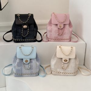 Mochila de Viaje Personalizada de Lujo, Diseño Mini en Negro Plateado, Cuero PU Auténtico, para Mujer, para Laptop - Product Image 3