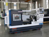 Mini tour CNC horizontal CAK6150V robuste avec banc en fonte et commande FANUC