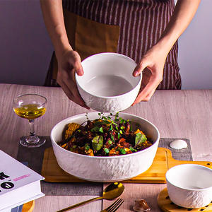 Tazón Grande de Cerámica para Sopa, 10 Pulgadas, Estilo Japonés, Olla para Sopa de Pescado al Estilo Sichuan con Patrón de Piedra Creativo - Product Image 2