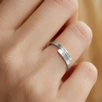 Unisex CE-Zertifizierter Verstellbarer Glaubensschmuck-Ring, Wasserfest, Schweißbeständig, Gold PVD Edelstahl Gravierte Vertraue-Gott-Ringe