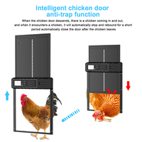 Porte automatique solaire pour poulailler Yun Factory, en promotion, étanche et anti-pincement, avec batterie au lithium (version à piles sèches)