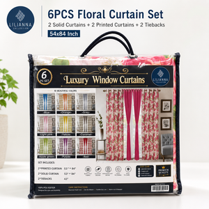Listo <span class=keywords><strong>para</strong></span> Enviar: Juego de 6 Cortinas Semitransparentes de 54x84 Pulgadas, Cortinas de Voile Sólidas y Estampadas, Cortinas Opacas, Rideaux De Maison - Product Image 1
