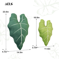 Bantal Plush Philodendron Gloriosum 15 Inch untuk Pecinta Tanaman, Dekorasi Kamar Tidur dan Ruang Anak, Bantal Hias Daun 3D