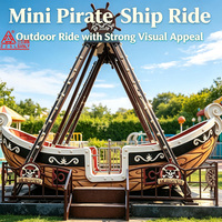 Bateau pirate avec remorque, manèges de fête foraine, jeu pour enfants, balançoire, mini bateau pirate portable