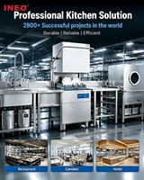 Lave-vaisselle automatique haute performance pour la restauration, équipement de cuisine commerciale, 3200-6000 services/heure, lave-vaisselle à convoyeur à chariot