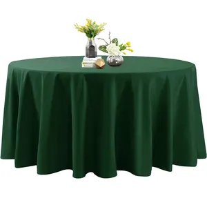 High Quality Round Dinning Table Cloth Table Linen Cover For Wedding Hotel Dining Banquet Event