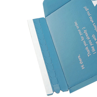 Boîte d'expédition en carton ondulé personnalisée avec impression de motif d'avion postal, avec lamination mate et paillettes pour l'expédition et l'envoi postal