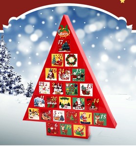 Noel Advent takvim kutuları 24 adet DIY için 2025 özel baskı katlanabilir paket hediyelik yılbaşı ağacı  kutu kağit kutu - Product Image 6
