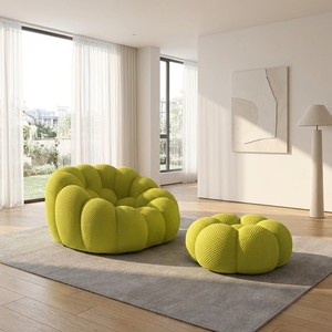 Set Poltrona e Pouf <span class=keywords><strong>Moderno</strong></span> Premium OEM ODM per Arredamento Casa in Stile Nordico e <span class=keywords><strong>Soggiorno</strong></span> Appartamento - Product Image 3