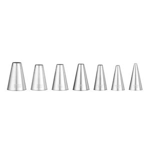 Set di 7 ugelli HENDI per sacchi da pasticceria rotondi, misure 4-6-8-10-12-14-16 - Product Image 1