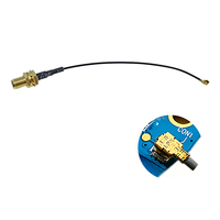 Waterproof IP55 1.37mm Coaxial Communication Cable SMA Female Bulkhead to UFL Extension Cable 5cm for GSM/WiFi/GPS