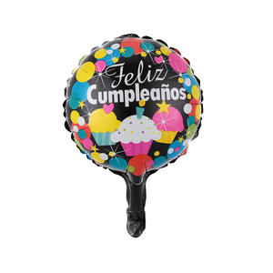 10 pouces Feliz Cumpleanos métallisé Globo <span class=keywords><strong>espagnol</strong></span> joyeux anniversaire ballons en aluminium pour fournitures de décoration de fête d'anniversaire - Product Image 5